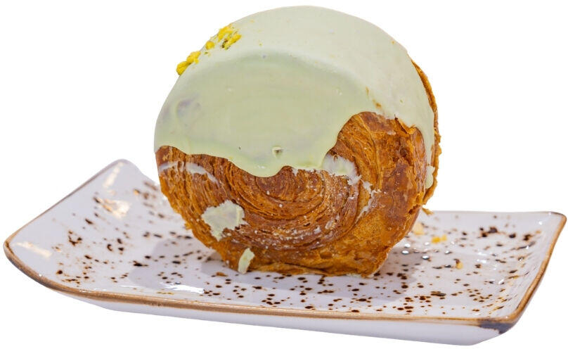 Pistachio Rolled Croissant 